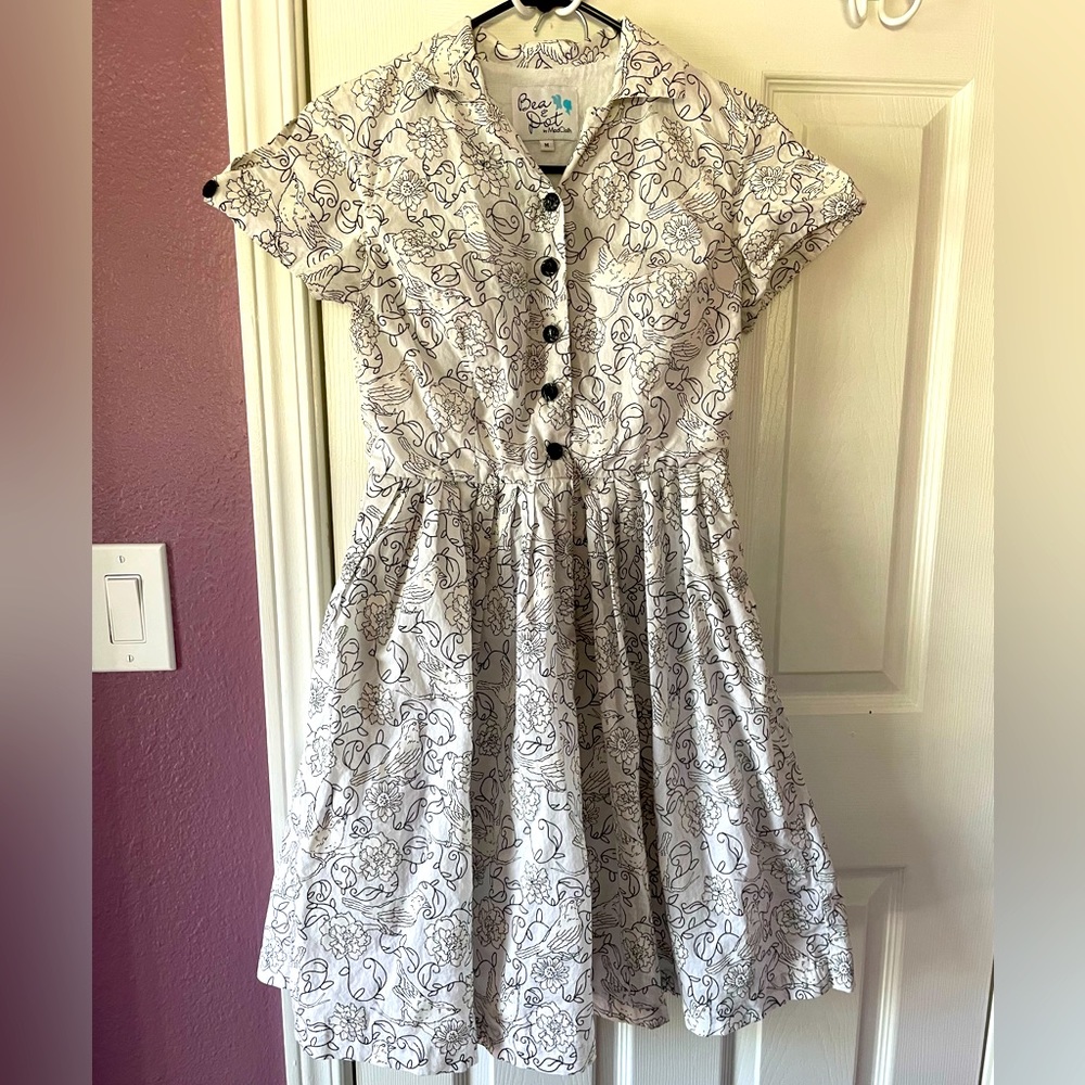 Bea & Dot bird and flower dress